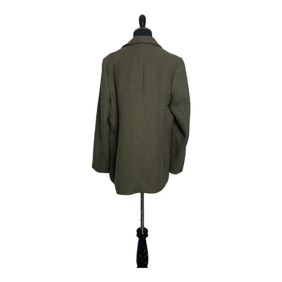 J. Jill green woven wool 2 button long sleeves woven blazer size M - Picture 9 of 10